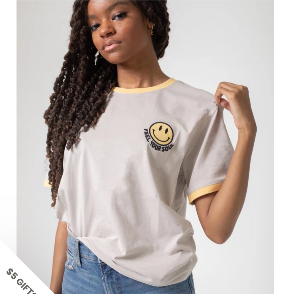 Retro Ringer Happy Tee